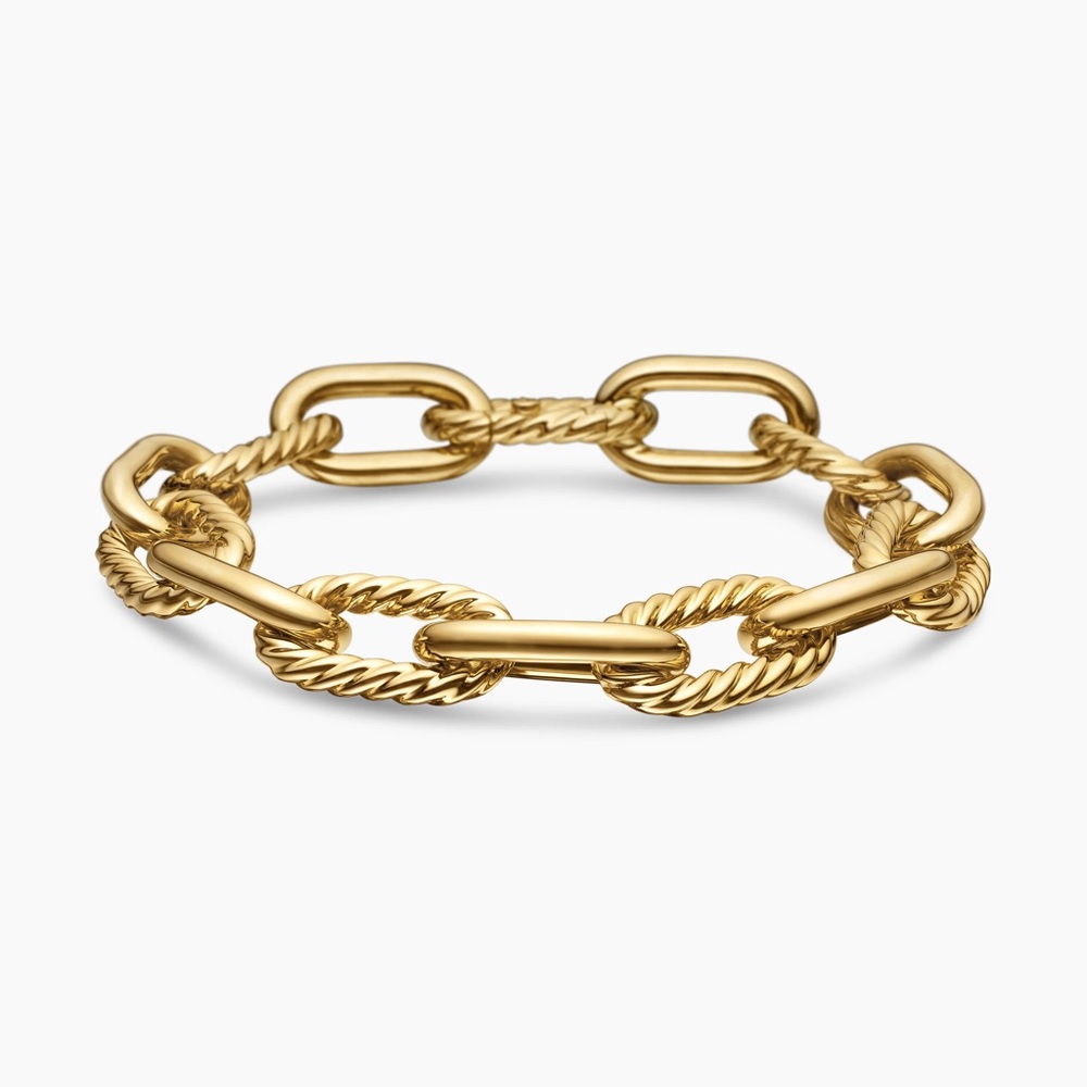 David Yurman DY Madison Chain Bracelet 18 yellow gold 11MM